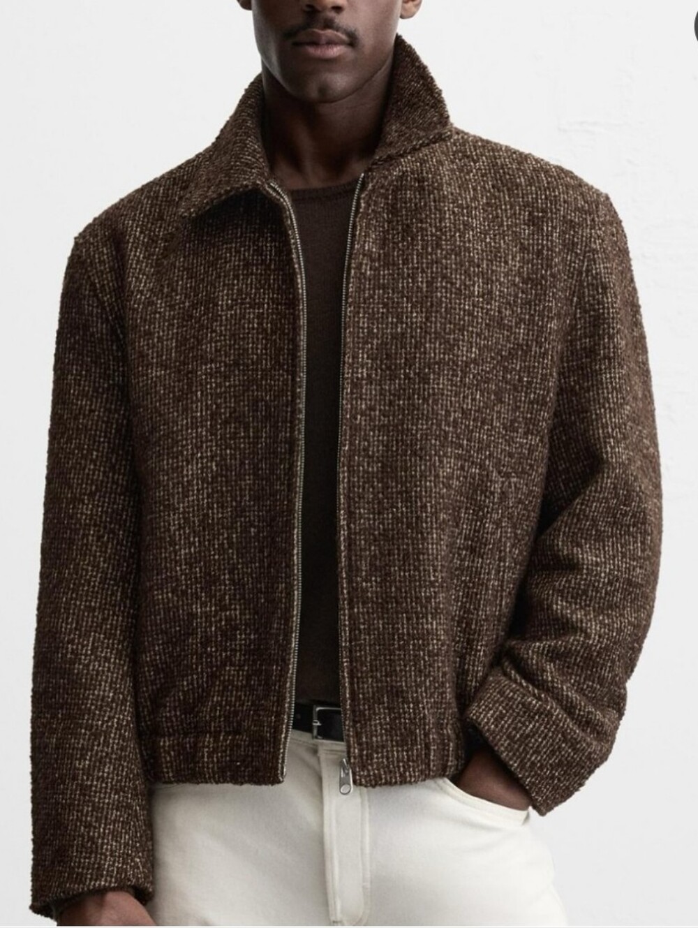 Zara Bown Wool Blend Relaxed Jacket